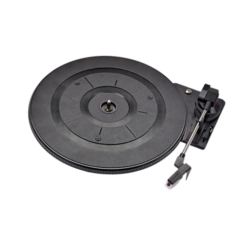 Hemobllo Plattenspieler Plattenspieler Aufbewahrungsregal Für Schallplatten Vinyl-Lautsprecher Album Tragbar Alben Drehscheibe Abspielgerät Aufzeichnen Audio- Schallplattenwaschanlage Black von Hemobllo