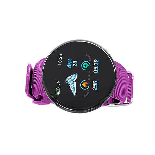Hemobllo Touchscreen-Uhr Armreif-smartwatch Smartwatch Mit Touchscreen Smartwatch-schrittzähler Aktivitätsarmband Aktivitätsuhr Schrittzähler Herzarmband Erröten Violett Fitness Intelligent von Hemobllo