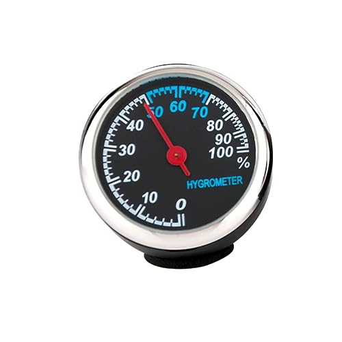 Hemobllo leuchtendes Hygrometer uhr für auto armaturenbrett auto thermometer Auto Uhr mit Hygrometer Auto Instrumententafel Uhr auto hygrometer Armaturenbrettdekorationen für Autos von Hemobllo