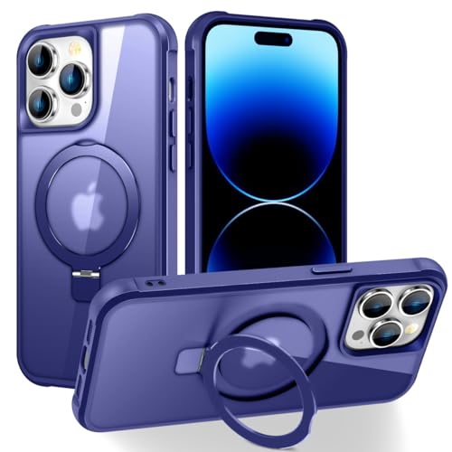 Magnetischer, unsichtbarer Ring für iPhone 11 Pro Max, kompatibel mit MagSafe], [Militärqualität, stoßfest], schlanke, stoßfeste, durchscheinende, matte Schutzhülle für iPhone 11 Pro Max, Seeblau von Hensione