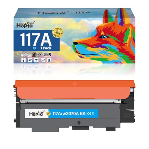 Hepta Print 117A / W2070A Toner Ersatz für HP W2070A W2071A W2072A W2073A Tonerkartusche Kompatible für HP Color Laser MFP 178nwg 150nw 179fwg 179fnw 178nw 179fwg 150a 150w (Cyan) von Hepta Print