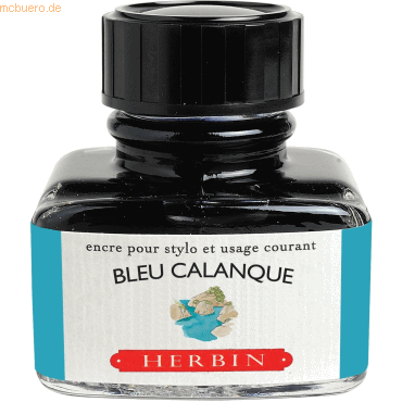 4 x Herbin Füllertinte 30ml bleu calanque von Herbin