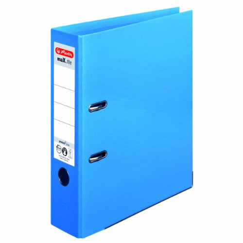 Herlitz 10834422 Ordner maX.file protect+ (A4, 8 cm) hellblau von Herlitz