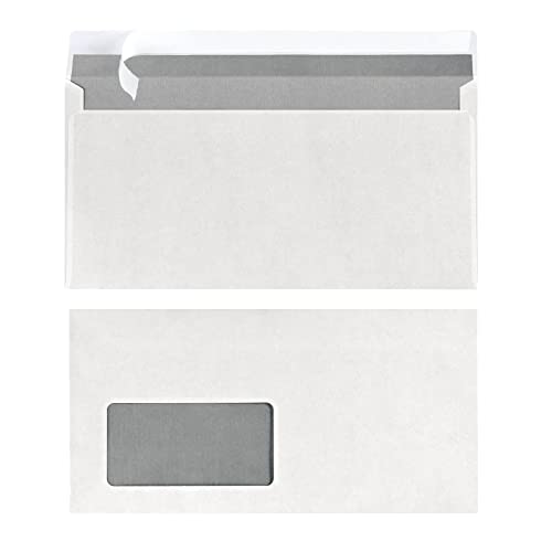 Herlitz Briefumschläge DIN lang haftklebend (mit Fenster | 250 Stück) von Herlitz