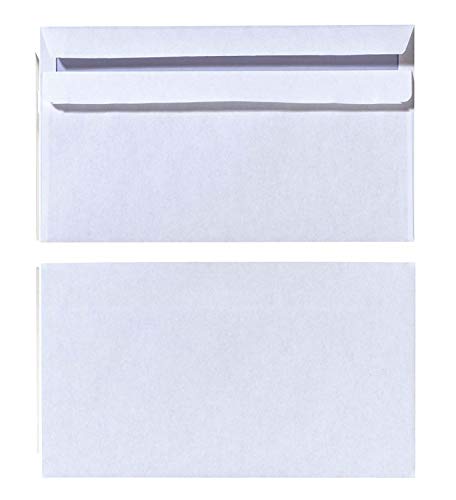 Herlitz Briefumschlag DIN Lang Selbstklebend, 100 Stück mit Innendruck in Folienpackung, eingeschweißt, weiß (3x 100 Stück) von Herlitz