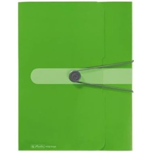 Herlitz Sammelbox A4 PP mit Rückenetikett, 1 Stück mit Design-Aufdruck, Rückenbreite 4 cm, opak apfel von Herlitz