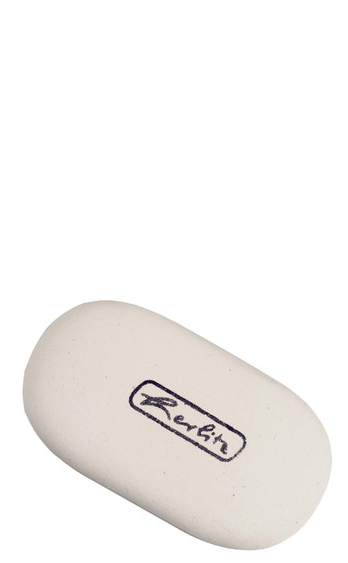 herlitz Radierer, oval, aus Speckgummi, weiß herlitz Radierer, oval, aus Speckgummi, weiß von Herlitz