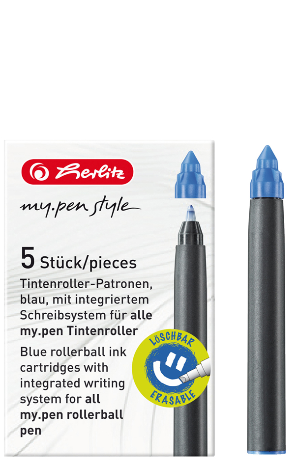 herlitz Tintenroller my.pen style , Dark Shale, von Herlitz