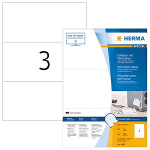 300 HERMA Etiketten 4664 weiß 210,0 x 99,0 mm von Herma