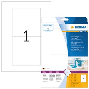 HERMA CD-Einleger 5033 weiß von Herma