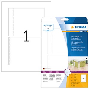 HERMA CD-Einleger 5036 weiß von Herma