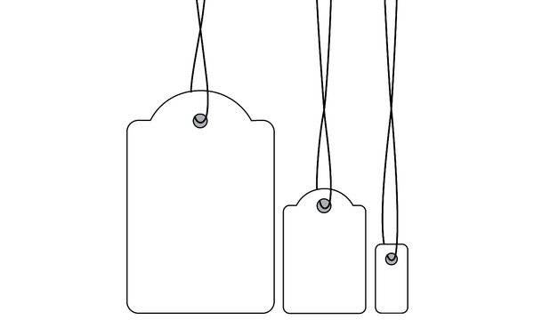 HERMA Hängeetiketten  7x15 mm mit Faden weiß 1000 St. von Herma