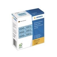 HERMA - Self-adhesive number labels - Schwarz, Blau - 10 x 22 mm - 3000 Etikett(en) (1000 Bogen x 3) (4803) von Herma