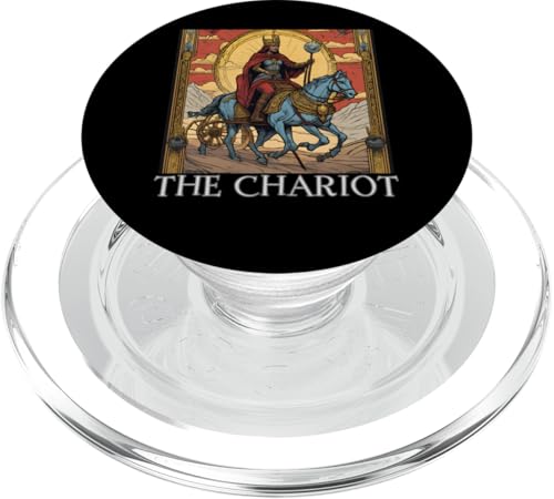 The Chariot Tarotkarten, Tarot-Karten, Tarot, Chariot, Tarotkarten-Liebhaber PopSockets PopGrip für MagSafe von Hermit Today Gone Tomorrow Gear