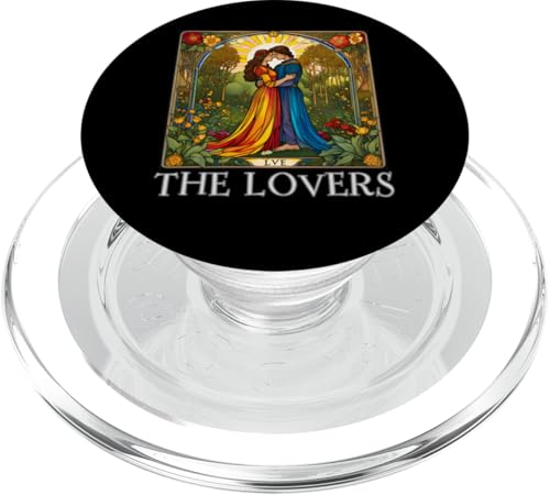 The Lovers Tarotkarten, Tarotkarten, The Lovers, Tarotkarten-Liebhaber PopSockets PopGrip für MagSafe von Hermit Today Gone Tomorrow Gear