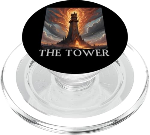 The Tower Tarotkarte, The Tower, Tarotkarten, Tarot-Liebhaber PopSockets PopGrip für MagSafe von Hermit Today Gone Tomorrow Gear