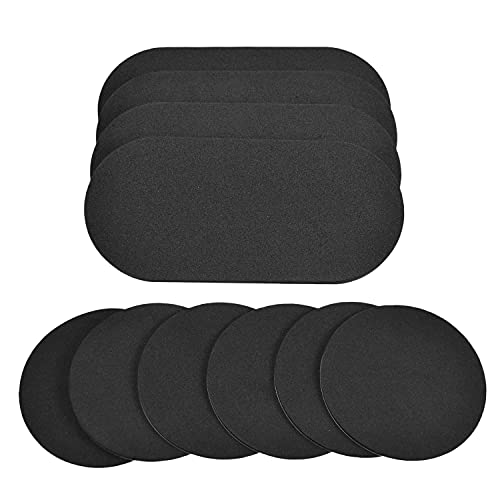 Hermosiey 10 Packungen Bass Schlagzeug Flicken, Pedal Flicken und Schlagzeug Pads, WasserbestäNdiges und Stark Klebendes Schlagzeug ZubehöR von Hermosiey