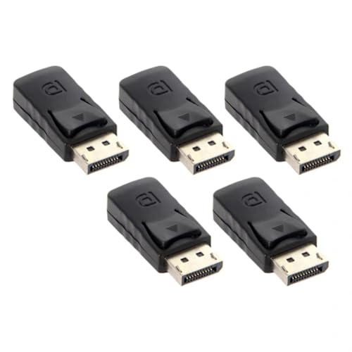 Hermosiey 5 Stück 4K Displayport Dummy Plug DP Virtual Display Adapter Grafikkarte Cheater EDID Headless Ghost Emulator Einfach zu Bedienen von Hermosiey