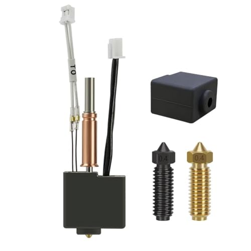 Hermosiey Hotend für -3 Combo Druckkopf-Extruder-Kit Heizblock Heizpatronen-Thermistor mit Zusätzlichen 0,4-Mm-Düsen von Hermosiey