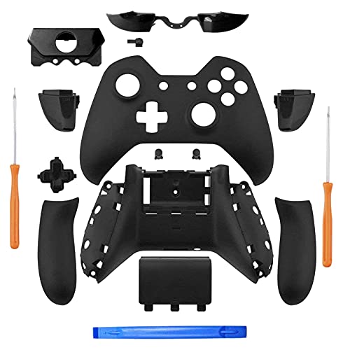 Hermosiey Matt-schwarz Controller Gehäuse Hülle Voll Set Faceplates Tasten für mit dem 3,5 mm Headset Klinke Hülle Kit mit 3,5 Anschluss von Hermosiey