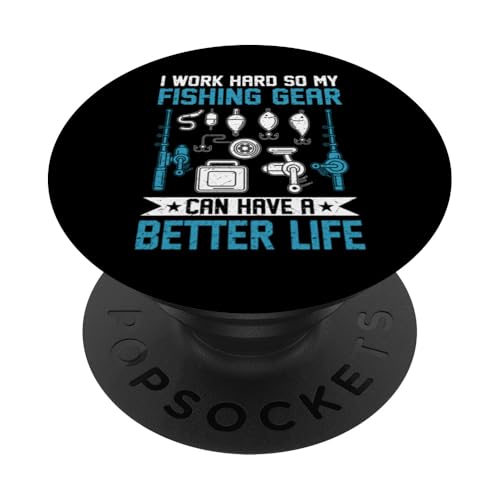 Lustiges Angeln Fischer Meine Angel Technik Ist Top Secret PopSockets Klebender PopGrip von Herren Angler Angel Spruch