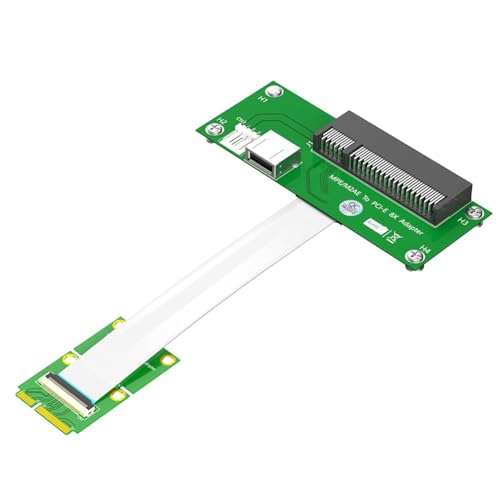 Herxermeny Mini-PCI-E-Auf-PCI-E-8X-Adapter-Verlängerungskabel mit Hochgeschwindigkeits-FPC-Kabel für PCIE-Test-Extender, Einfach zu Verwenden, B von Herxermeny