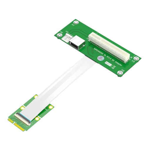 Herxermeny Mini-PCI-E-Auf-PCI-E-8X-Adapter-Verlängerungskabel mit Hochgeschwindigkeits-FPC-Kabel für PCIE-Test-Extender, Langlebig, A von Herxermeny