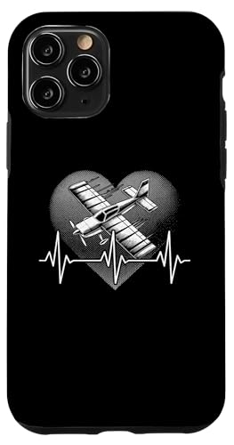 Hülle für iPhone 11 Pro Herzschlag EKG Modellflugzeug RC Flug Hobby Technik Pilot von Herzschlag Modellflugzeug Geschenke