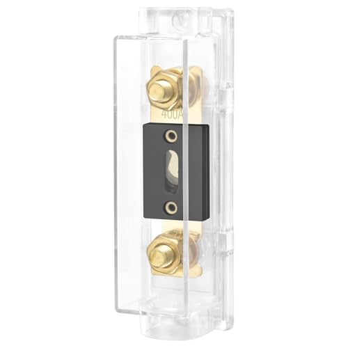 Heschen Audio, Video, Stereo, ANL-Sicherungshalter für Kabelgröße 0, 2, 4 Ein- und Ausgang mit 400-Ampere-ANL-Sicherung Heschen Audio, Video, Stereo, ANL-Sicherungshalter für Kabelgröße 0, 2, 4 Ein- und Ausgang mit 400-Ampere-ANL-Sicherung von Heschen