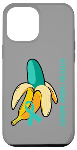 Hülle für iPhone 14 Pro Max Lustiges Bananenliebhaber-blaugrünes Band zur Sensibilisierung für Heterotaxie-Syndrom von Heterotaxy Syndrome Awareness Products (Lwaka)