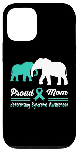 Hülle für iPhone 15 Heterotaxie-Syndrom Bewusstsein Lustige Elefantenmutter Mutter von Heterotaxy Syndrome Awareness Products (Lwaka)