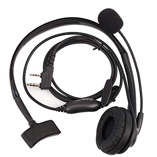 Hethlif 2-poliger Kopfhoerer Headset TK220 Fuer Jianwu UV-5R -888S H777 Gegensprechanlage C9009 von Hethlif