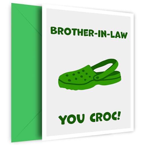 Lustige Geburtstagskarte für Schwager – You Croc! The Laugh-Out-Loud Happy Birthday Brother-in-Law Karte von Hey Chimp