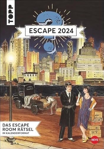 Escape Adventures Wochenplaner 2024. Wand-Kalender zum Eintragen. Escape Room Rätsel-Kalender 2024 mit spannenden Spielen für jede Woche. 25 x 35,5 cm. Hochformat. von Heye