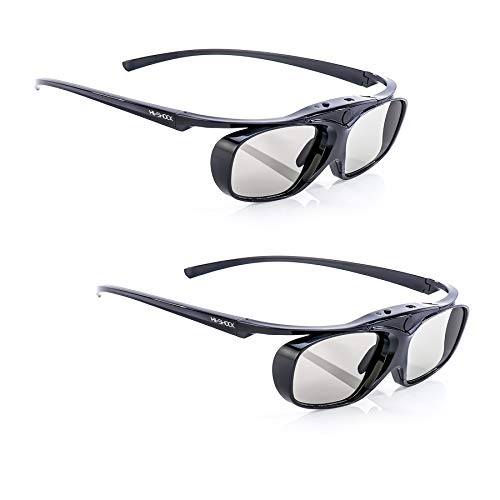 Hi-SHOCK 2X BT Pro Black Heaven | Aktive 3D Brille für 3D TV von Sony, Samsung, Panasonic | komp. zu SSG-3570 CR, TDG-BT500A, AG-S350 [Akku] von Hi-SHOCK