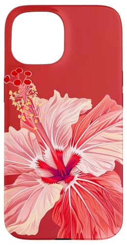 Hülle für iPhone 15 Rote Hibiskusblüte, sommerliches Hawaii-Muster von Hibiscus Flower Ideas For Women & Girls