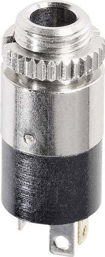 Hicon HI-J35SEF Klinken-Steckverbinder 3.5mm Buchse, Einbau vertikal Polzahl: 3 Stereo Silber von Hicon