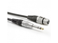 Sommer Cable HBP-XF6S-0150 Audio Adapterkabel [1x Jackstik 6.3 mm (stereo) - 1x XLR-bøsning 3-polet] 1.50 m Sort von Hicon