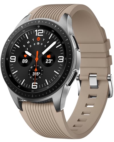 Higgs Armband Kompatibel mit Samsung Galaxy Watch 46mm/Galaxy Watch 3 45mm/Samsung Gear S3 Frontier für Herren Damen, 22mm Silikon Sport Ersatz Armbänder für Huawei GT 2/3 46mm von Higgs