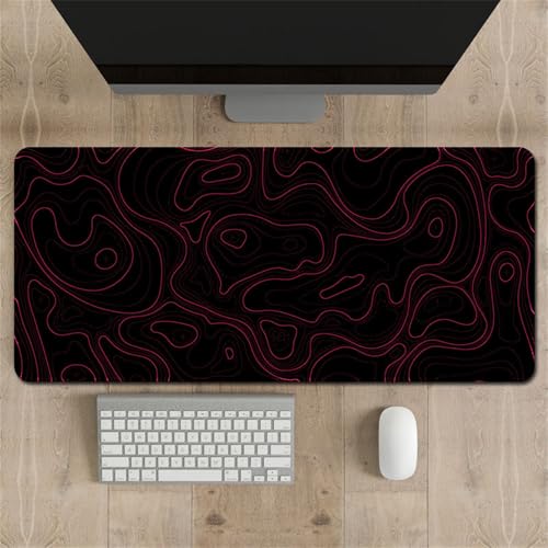 Highdi Gaming Mauspad XXL/XL, Groß Mousepad Genähten Kanten und Anti Rutsch Großes Mauspad Schreibtischunterlage Desk Mat für Büro, Tastatur, PC, Laptop (500 * 1000 * 3mm,F) von Highdi