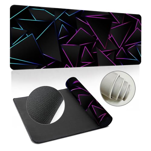 Highdi Gaming Mauspad XXL/XL, Groß Schreibtischunterlage Großes Mousepad Gaming PC Schreibtisch Matte Desk Mat Vernähte Kanten für Büro, Tastatur, Laptop (Kühl 10,300 * 600 * 2mm) von Highdi