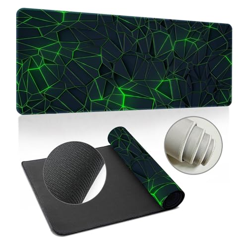 Highdi Gaming Mauspad XXL/XL, Groß Schreibtischunterlage Großes Mousepad Gaming PC Schreibtisch Matte Desk Mat Vernähte Kanten für Büro, Tastatur, Laptop (Kühl 6,600 * 1200 * 2mm) von Highdi