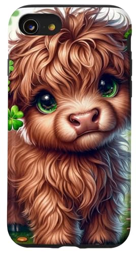 Hülle für iPhone SE (2020) / 7 / 8 Highland Cow St. Patricks Day Paddy Irish Cow Moo Leprechaun von Highland Cow Land of NYC