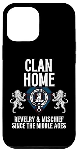 Hülle für iPhone 12 Pro Max Home Clan Schottisches Wappen, Schottenkaro, Familienfeier von HighlandFour