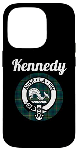 Hülle für iPhone 14 Pro Kennedy Clan Schottischer Name Wappen, Tartan von HighlandFour