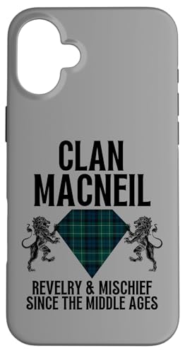 Hülle für iPhone 16 Plus MacNeil Clan Scottish Name Wappen Tartan Family Party von HighlandFour