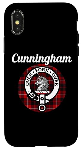 Hülle für iPhone X/XS Cunningham Clan Schottischer Name Wappen, Tartan von HighlandFour