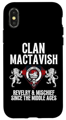 Hülle für iPhone X/XS MacTavish Clan Scottish Name Wappen Tartan Family von HighlandFour