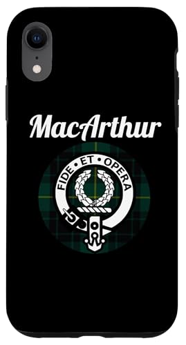 Hülle für iPhone XR MacArthur Clan Schottischer Name Wappen, Tartan von HighlandFour