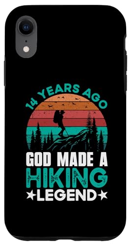 14. Geburtstag Hiker Mountain 14 Years Old Hiking Lover Hülle für iPhone XR von Hiking Birthday Designs for Hiking Lovers